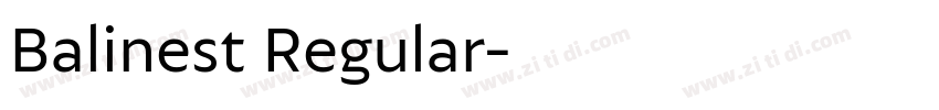 Balinest Regular字体转换